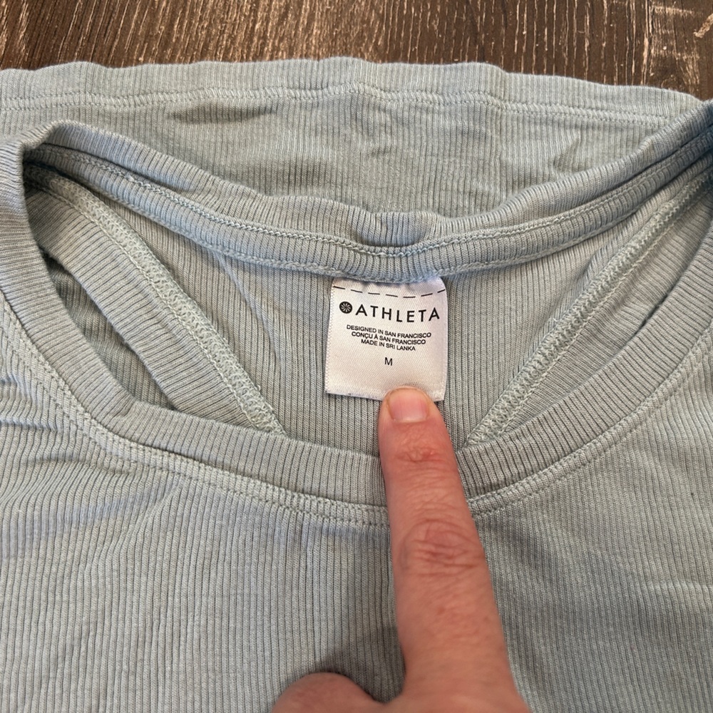 Light Blue/Gray Flowy Racerback - Picture 2 of 3